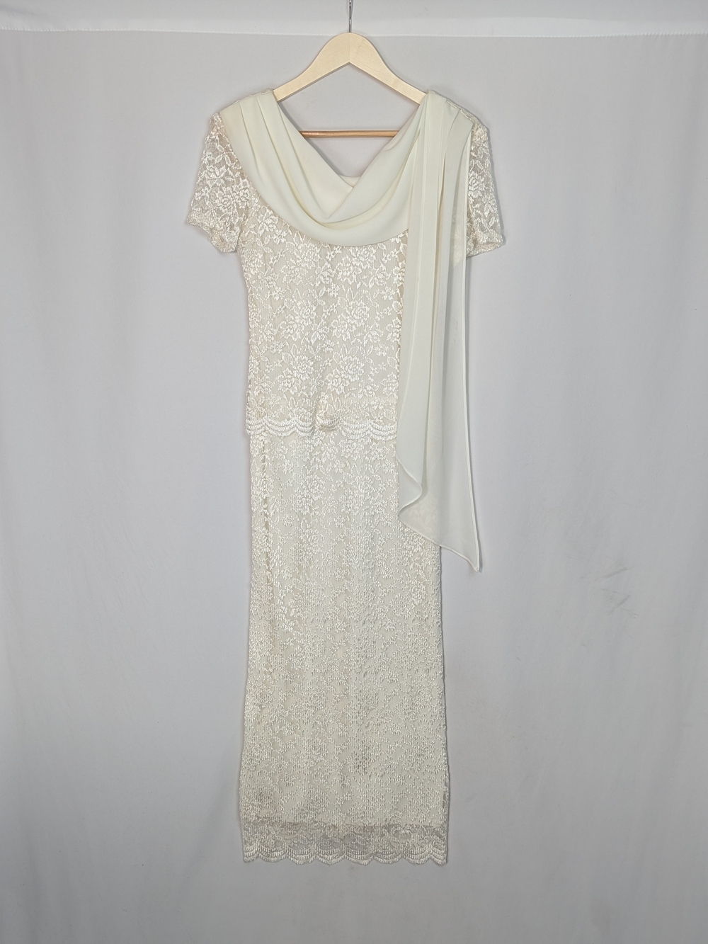 Timeless Vintage Miles Blake Ivory Lace Maxi Dress